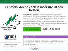 Tablet Screenshot of bedrijfsfietsennederland.nl